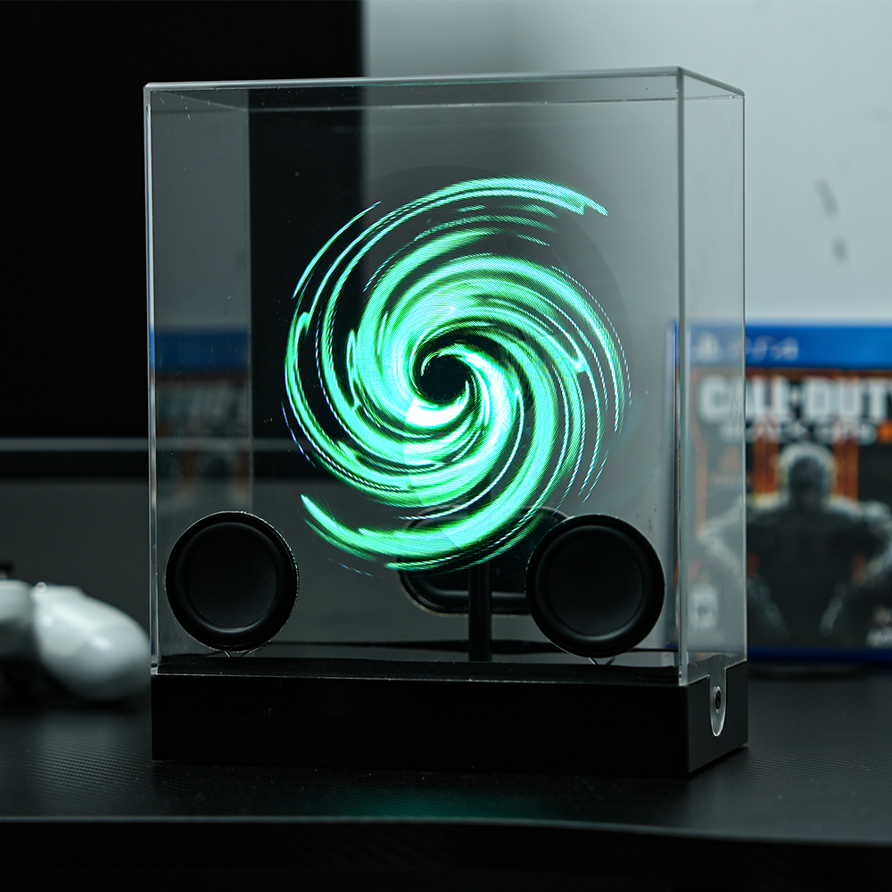 3D Holographic Fan LED Speaker - Redefine AV Experience